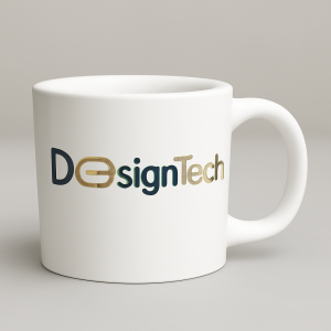 Mug DesignTech en céramique blanche